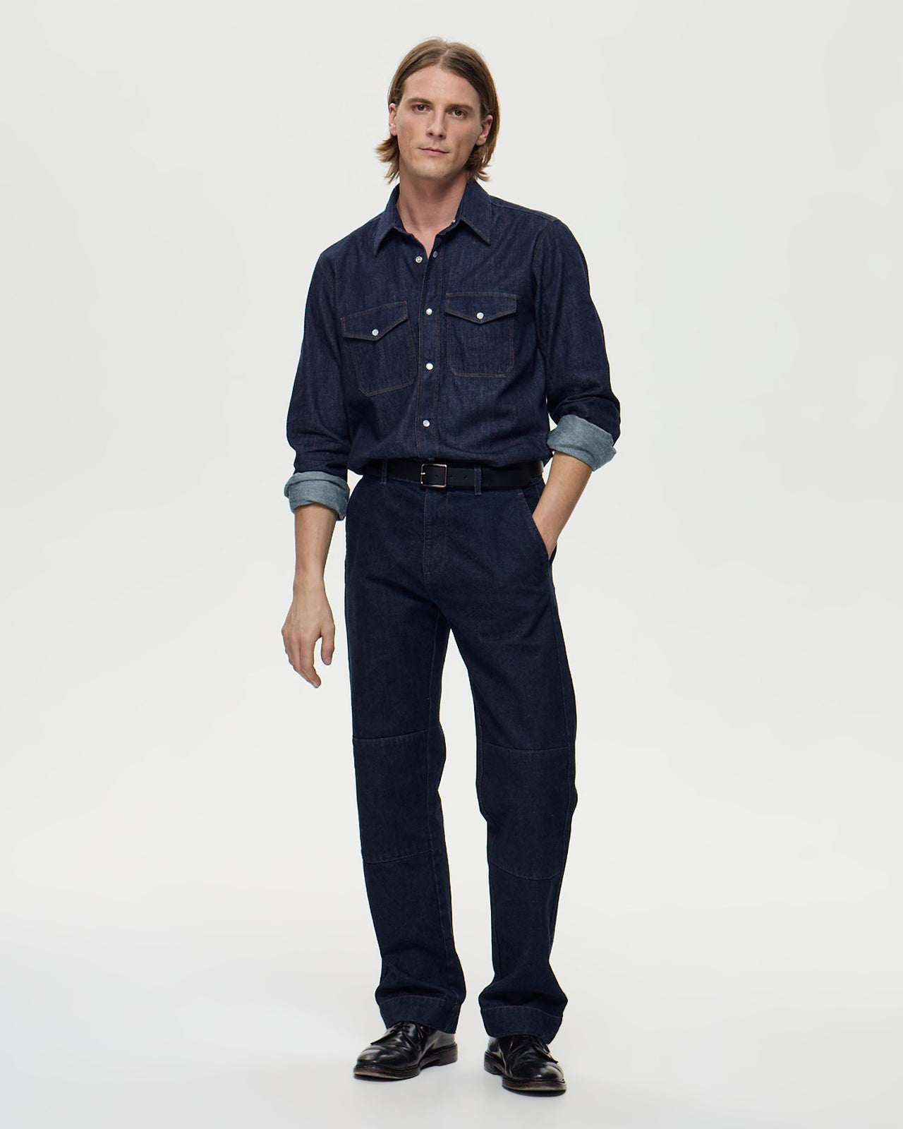 HARRIS Shirt - Rinsed Denim