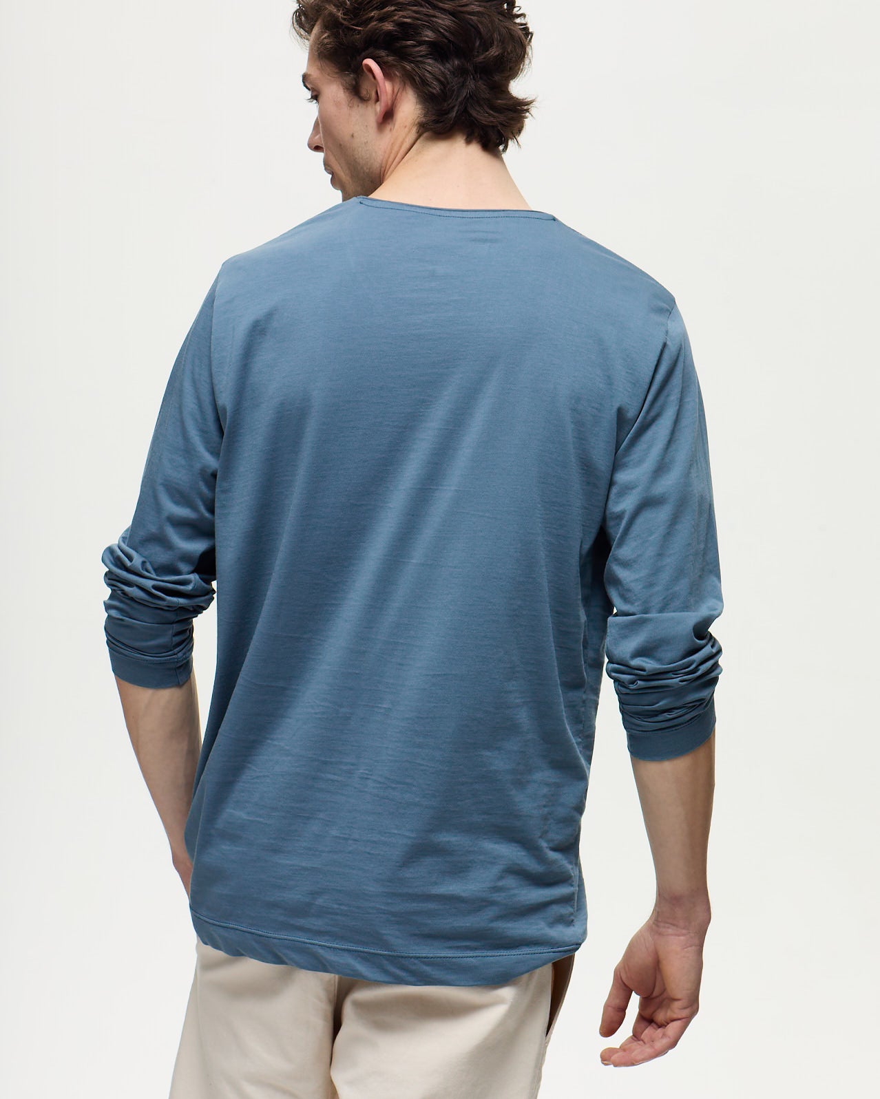 HALLUIN Long-Sleeve T-Shirt - Storm Blue