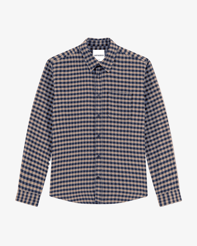 GORDES Shirt - Camel/Navy