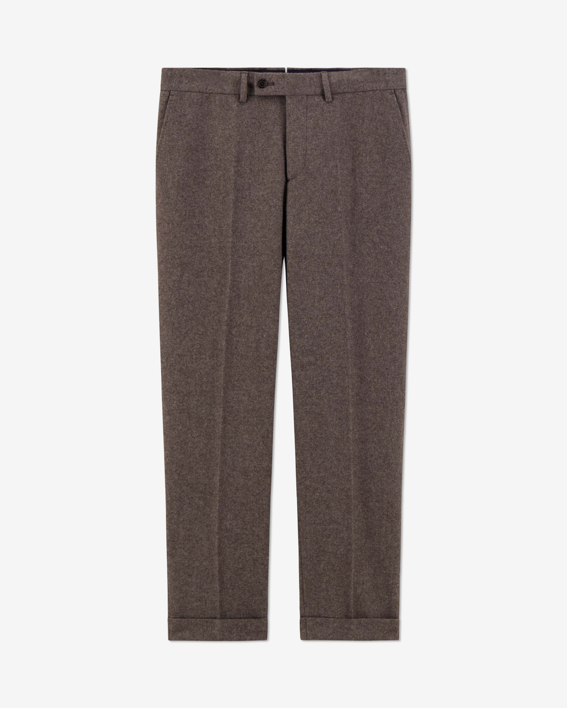 CHUCK Flannel Pants - Marron Glace