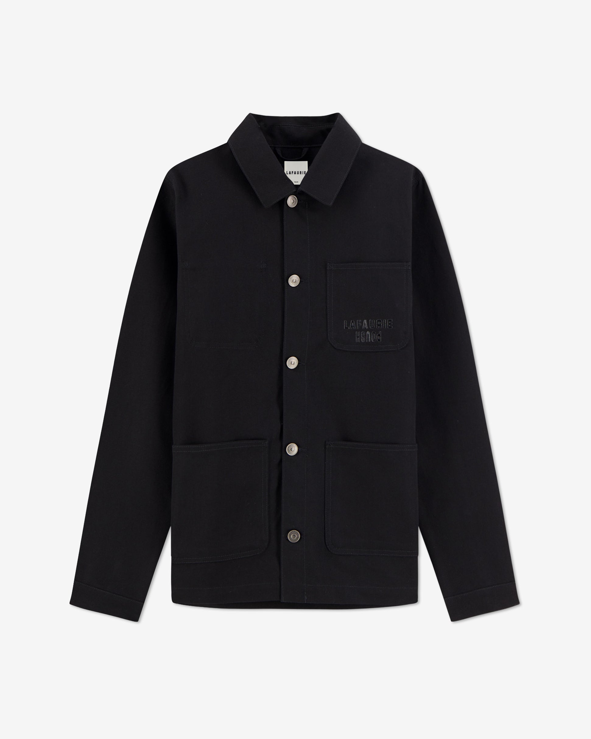 POUSH PAINTER'S JACKET- Black