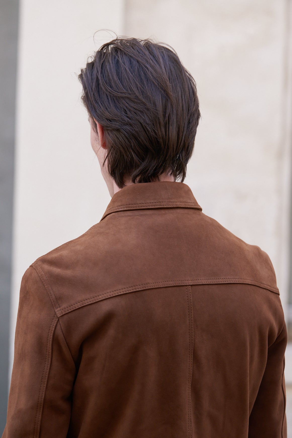 EDMONT Leather Jacket - Cigar