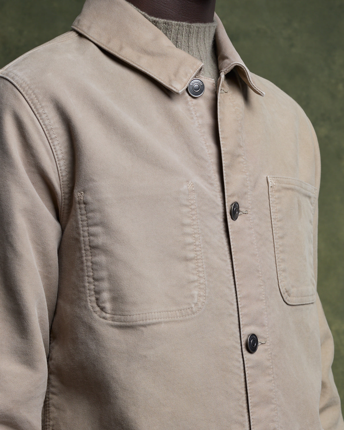 CLAUDEL Painter's jacket - Beige Cendre