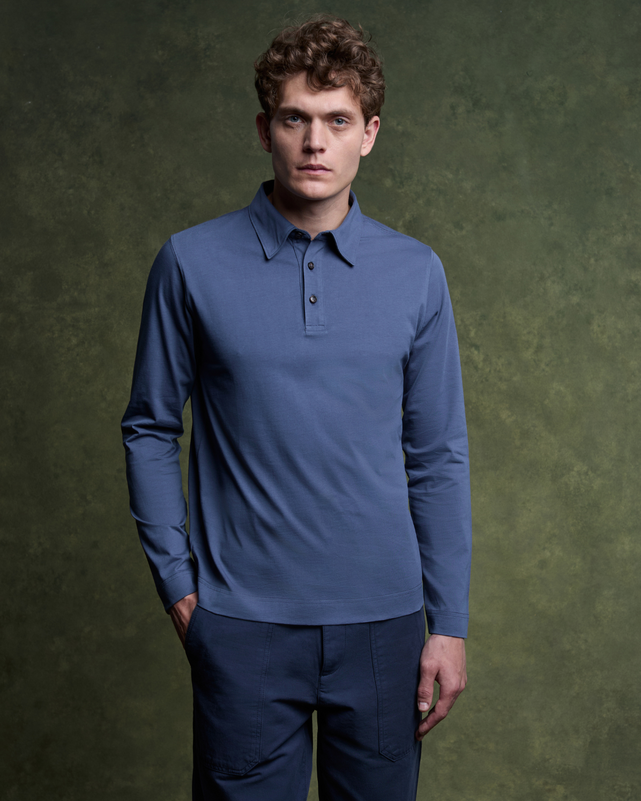 CLUB Polo shirt - Bleu Orage