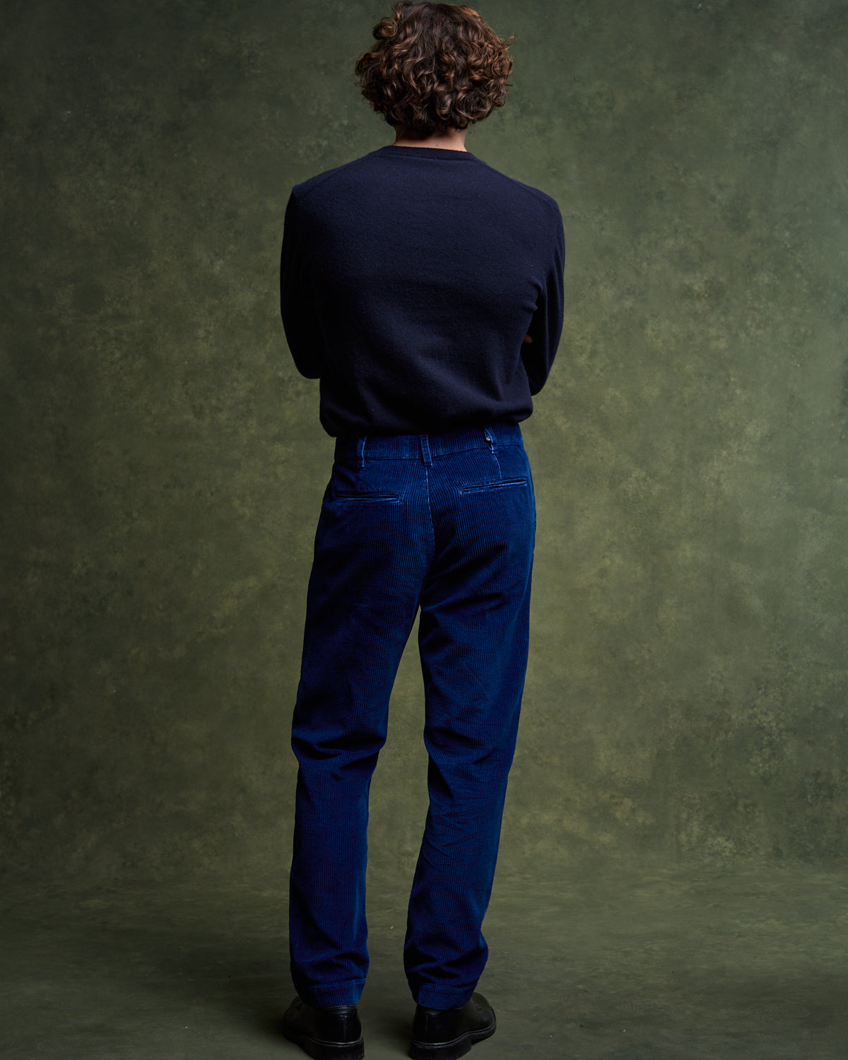 EMERSON Velvet Chino - Indigo Moyen