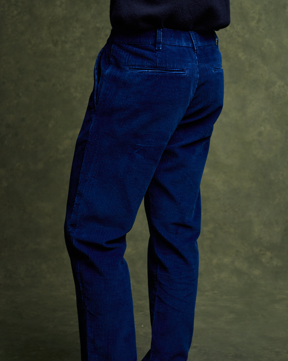 EMERSON Velvet Chino - Indigo Moyen