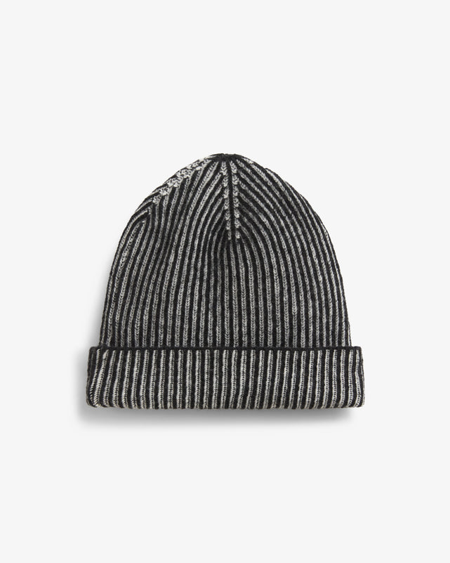EVEN Marled Beanie – Navy/Ecru