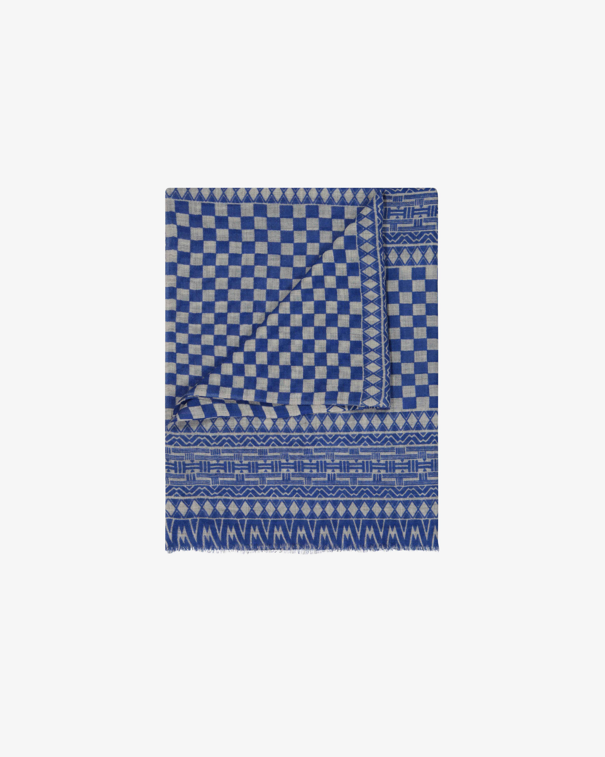 GIRAFE Scarf - Gris/Bleu