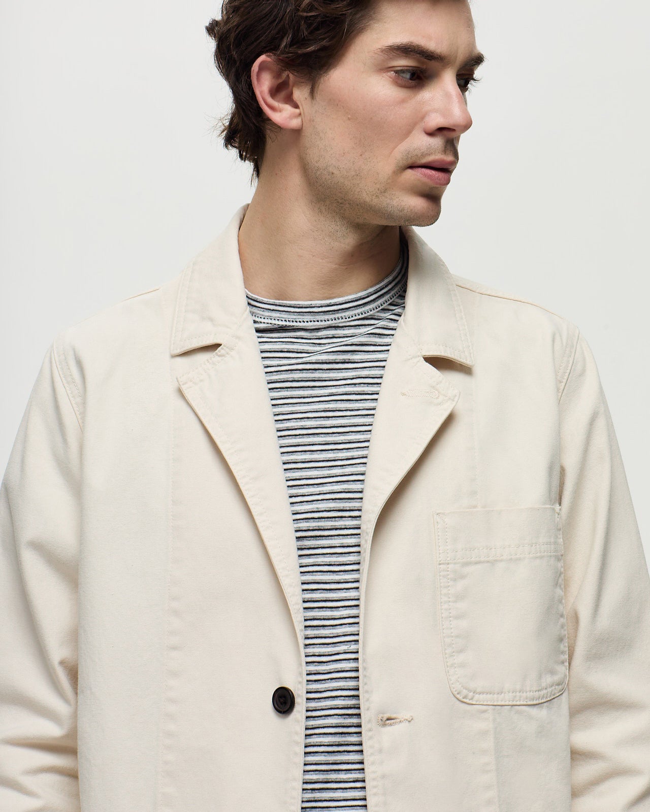 HAUSSMANN Architect's Jacket - Ivory White