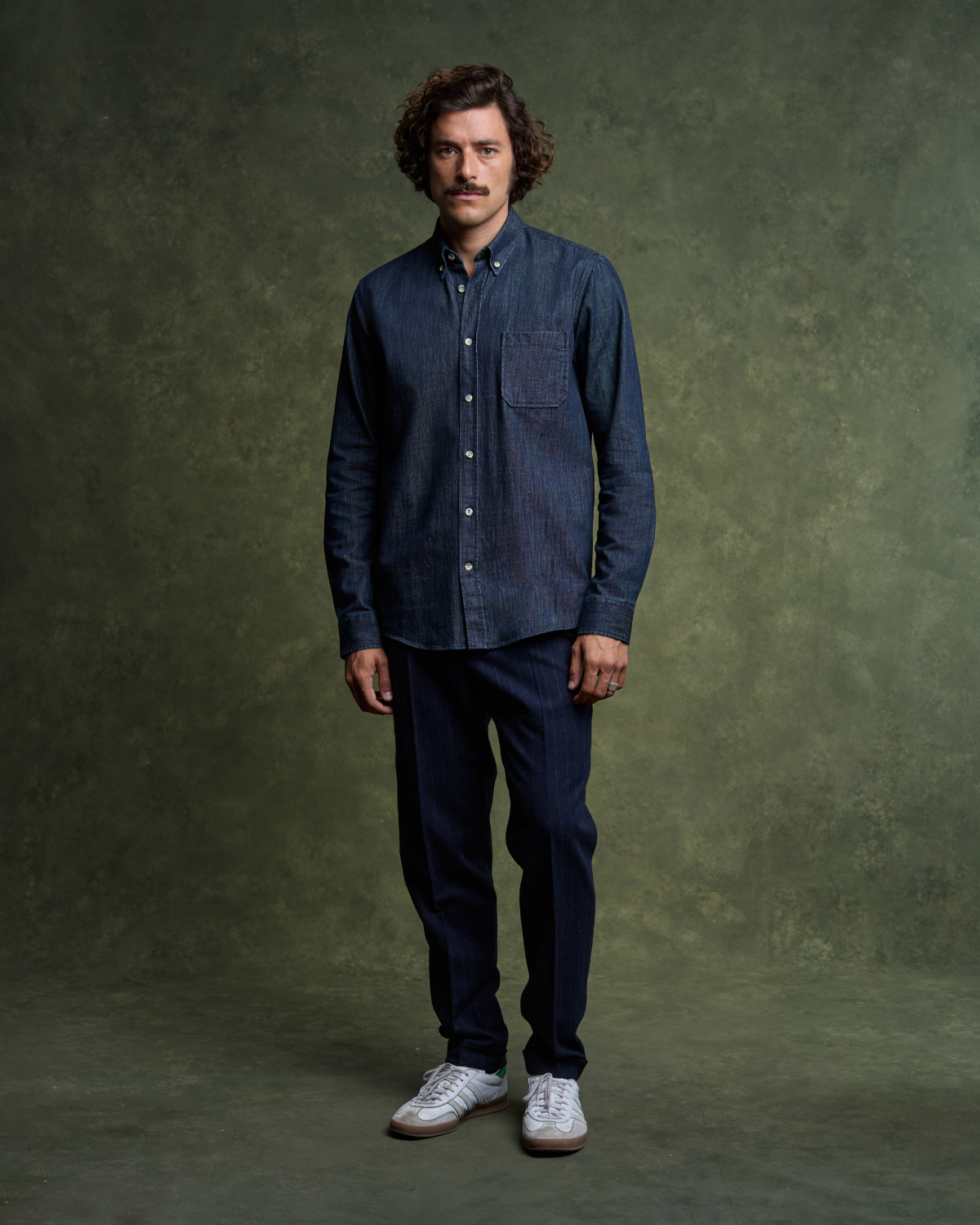 GLENN Shirt - Denim Stone