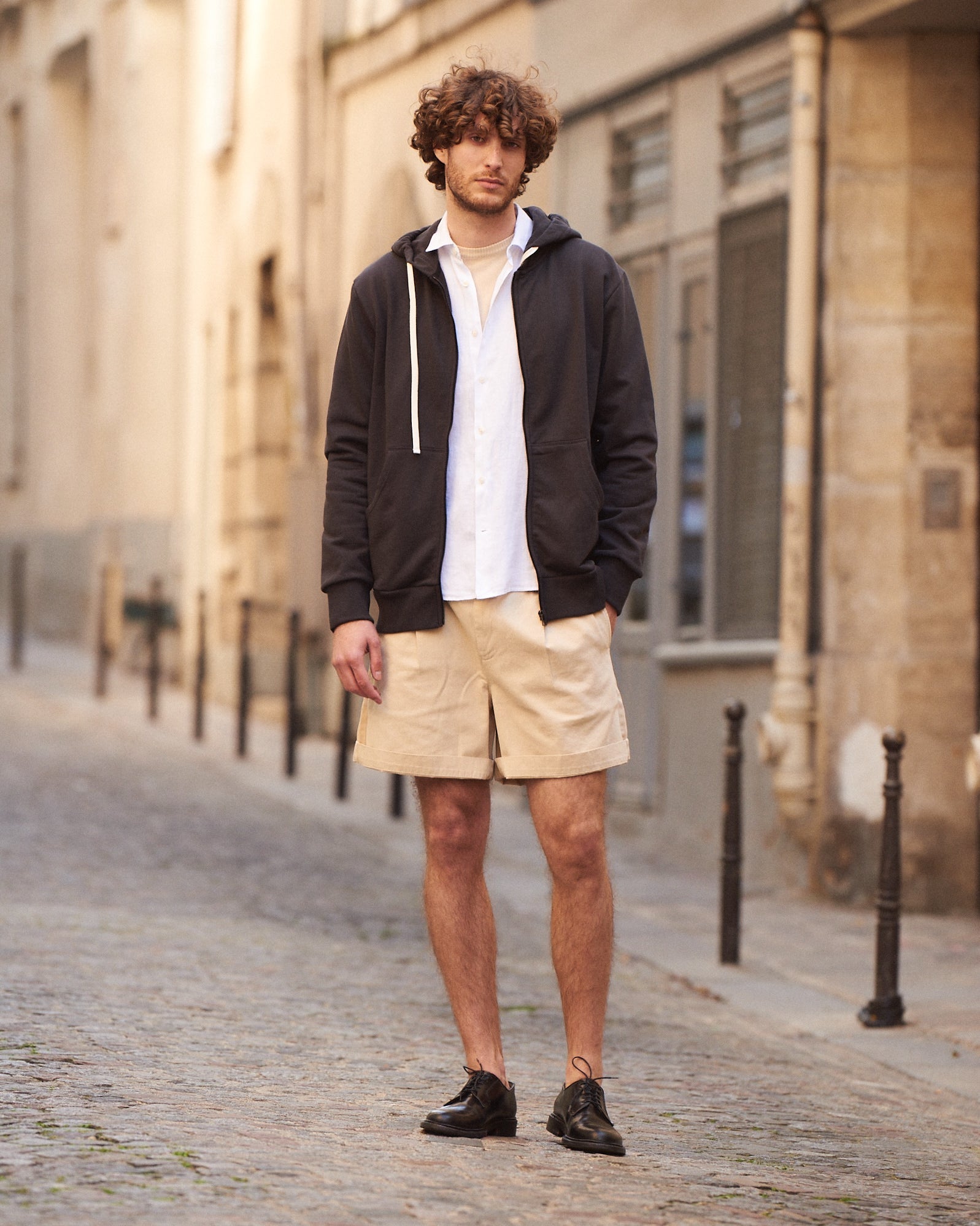 DENZEL Hoodie - Granit