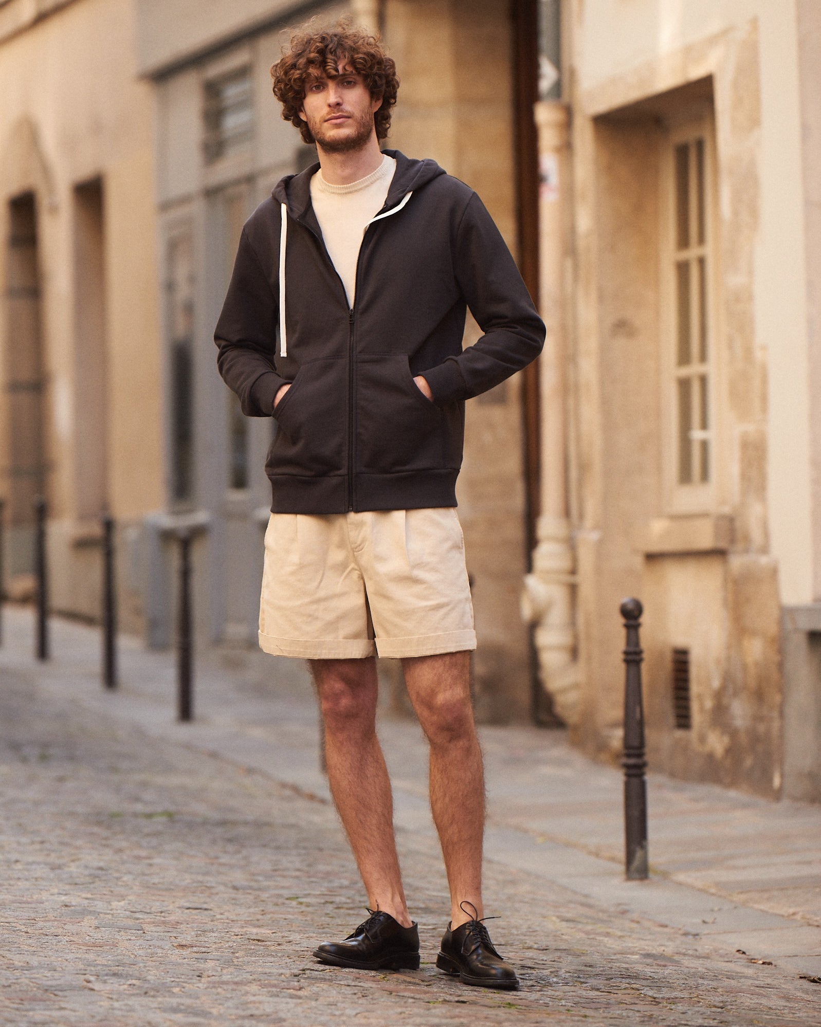 DENZEL Hoodie - Granit