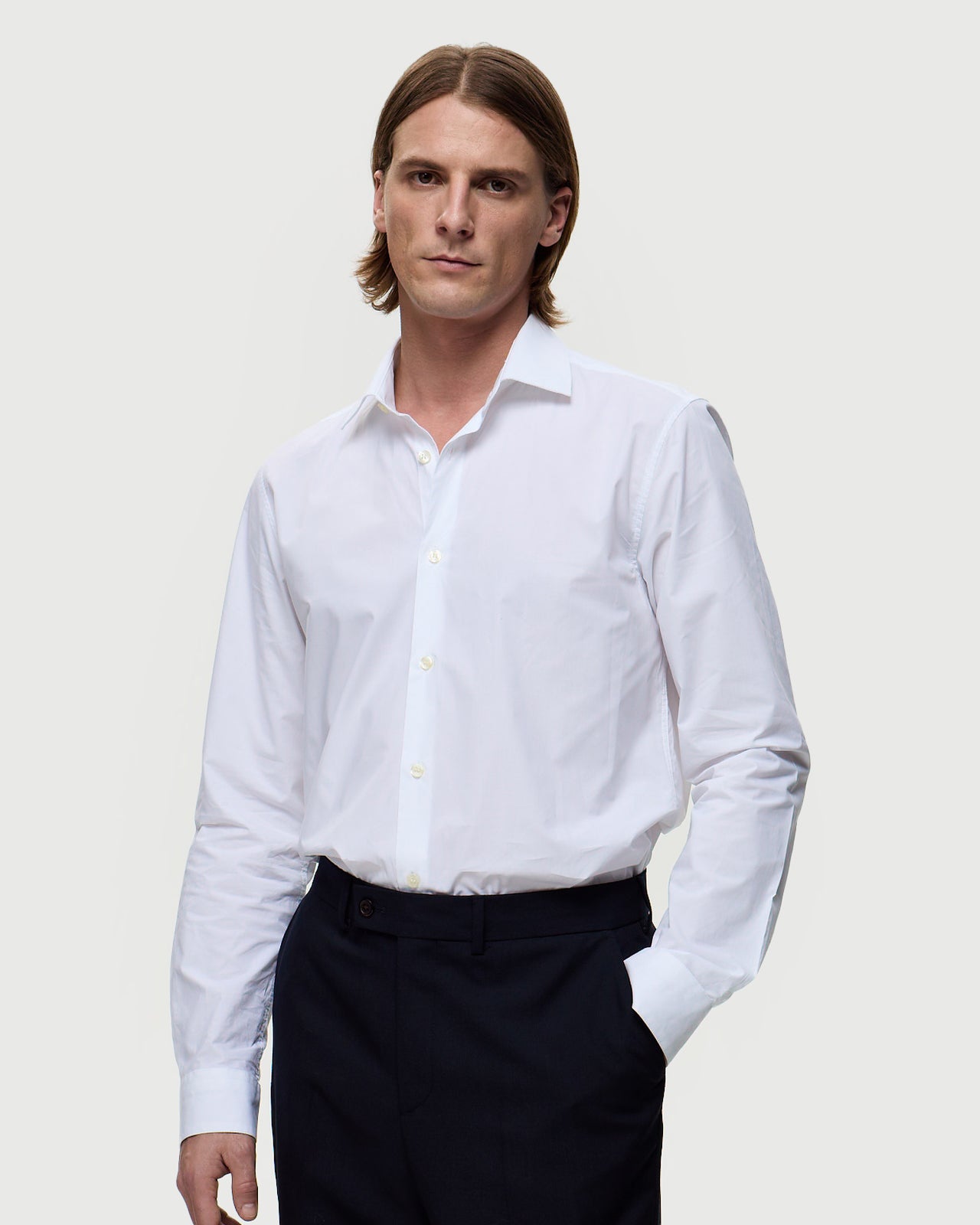 Popelinブラウス POPELINE Shirt – White