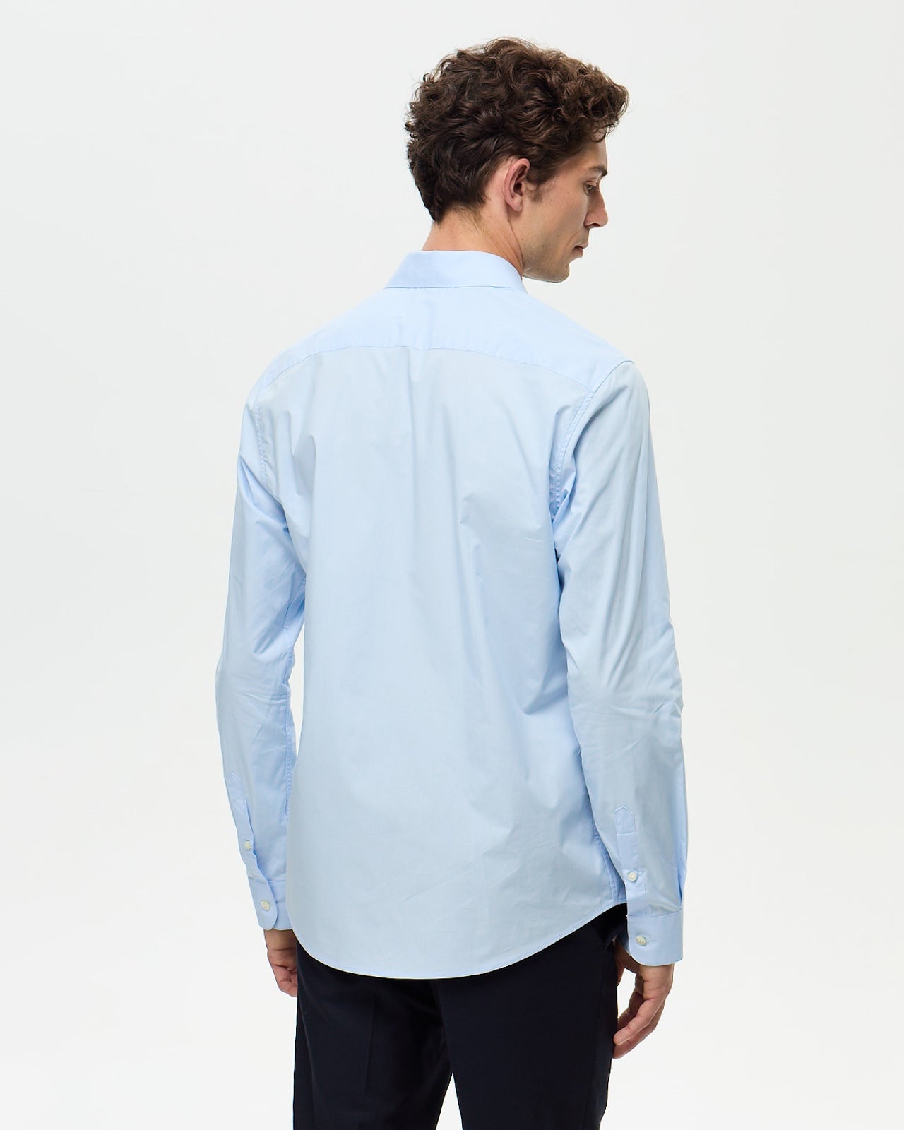 POPELINE Shirt – Aqua Blue