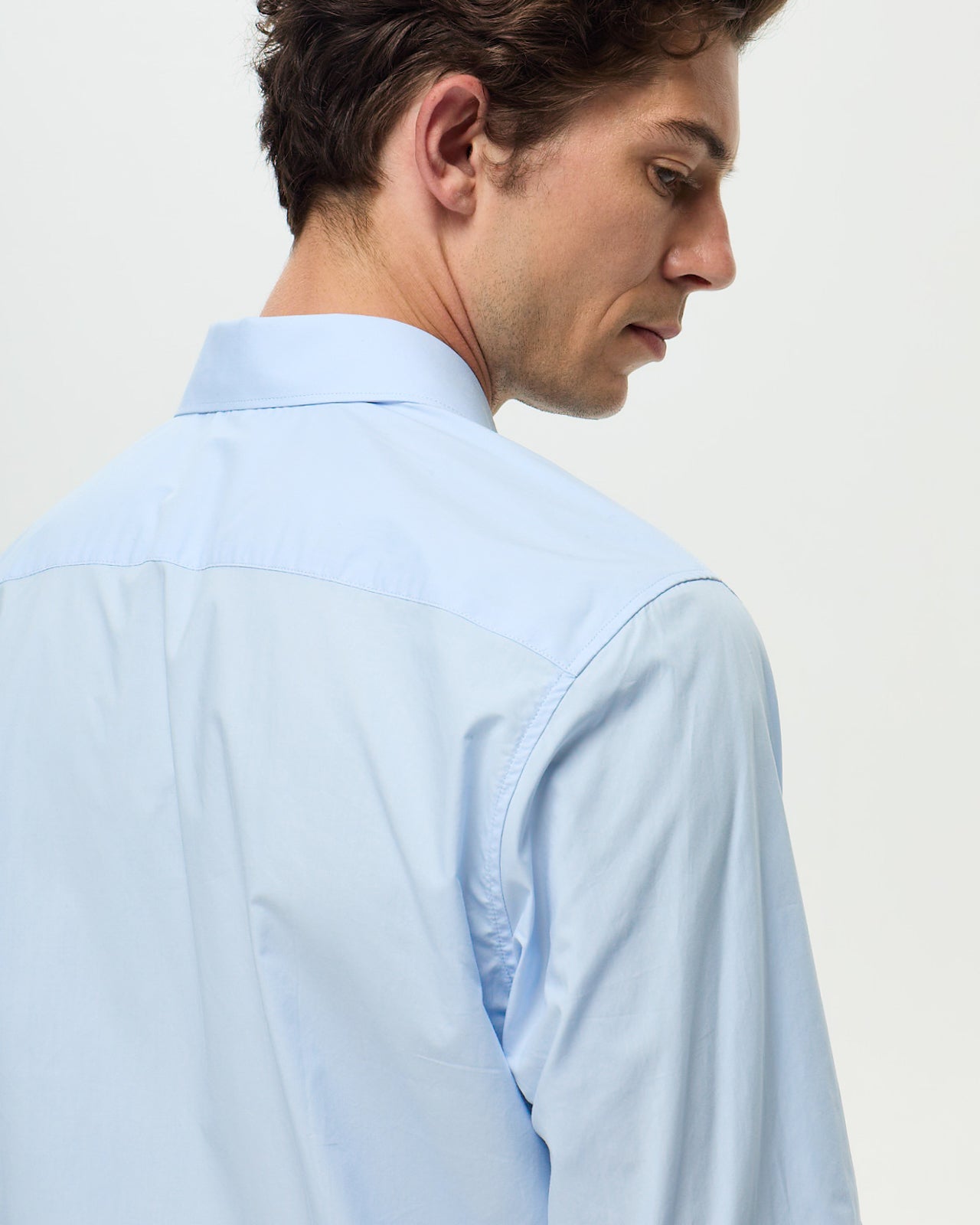 POPELINE Shirt – Aqua Blue