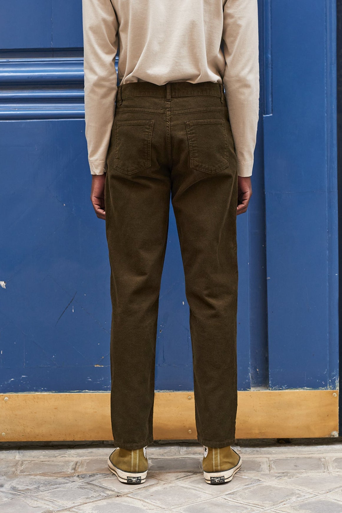 DEAN Velvet Pants - Army