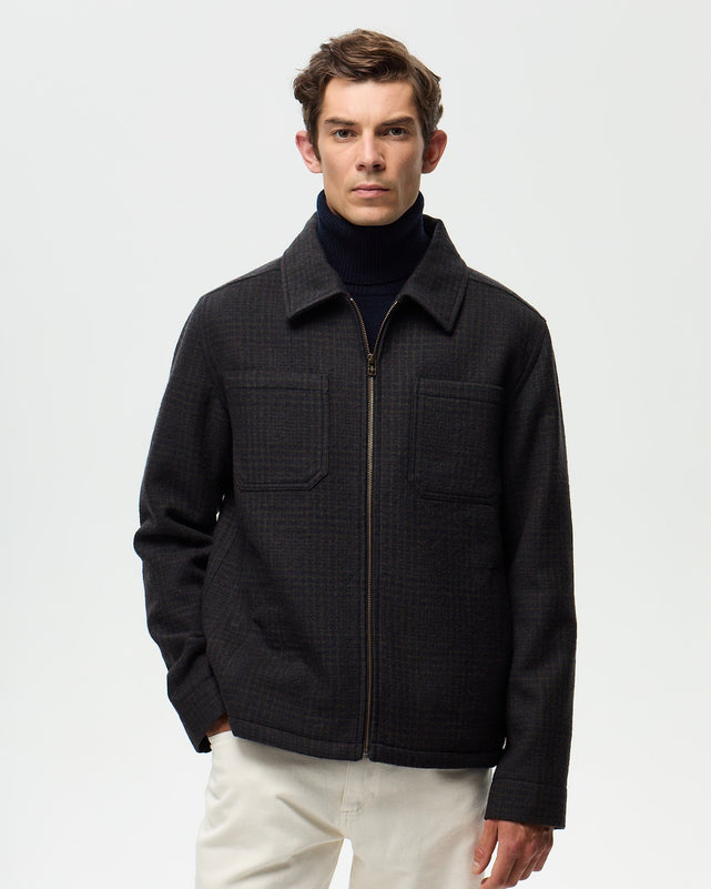 RIVOLI CHECKED Jacket - Khaki/Ink
