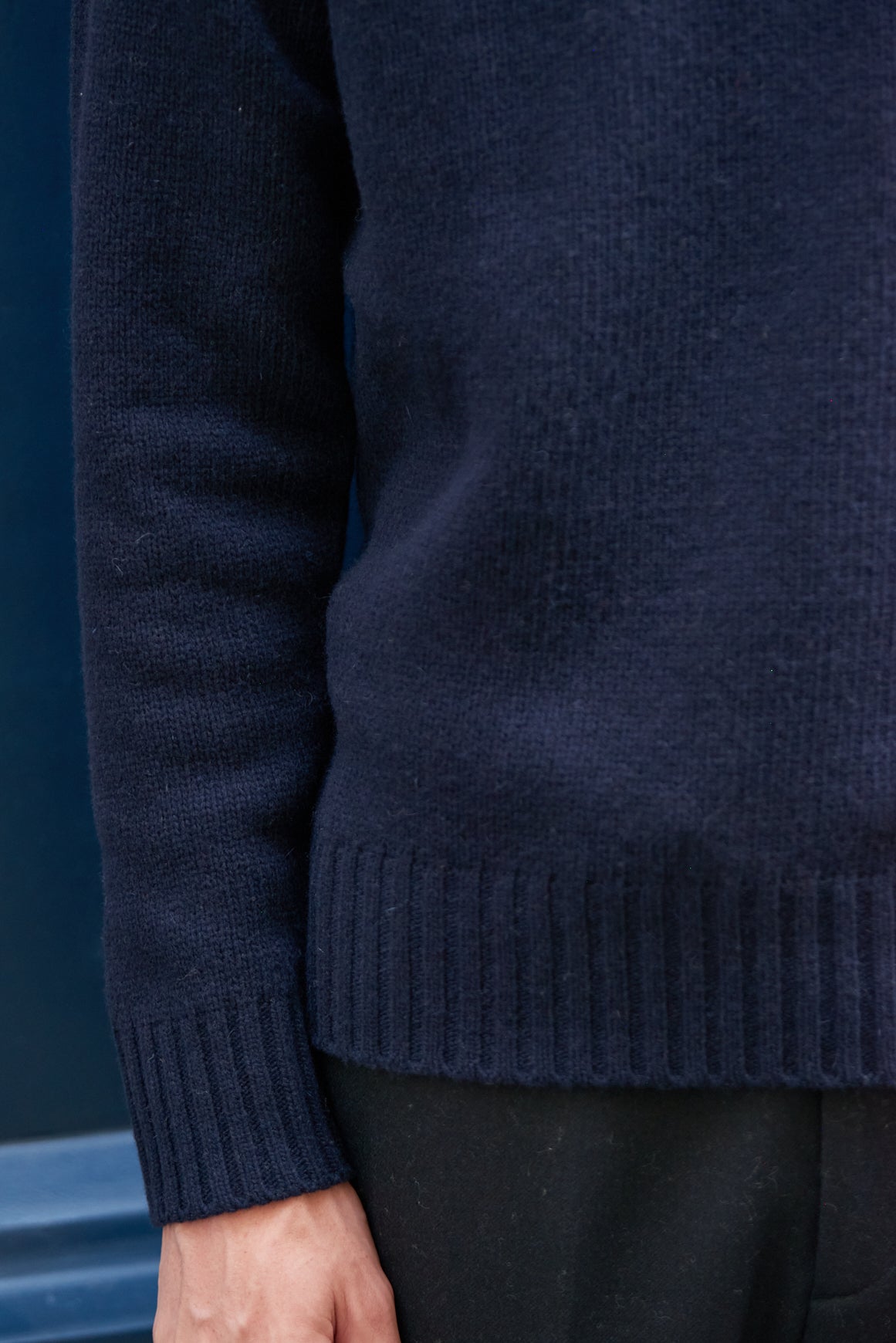 CINO Sweater - Navy/Ecru