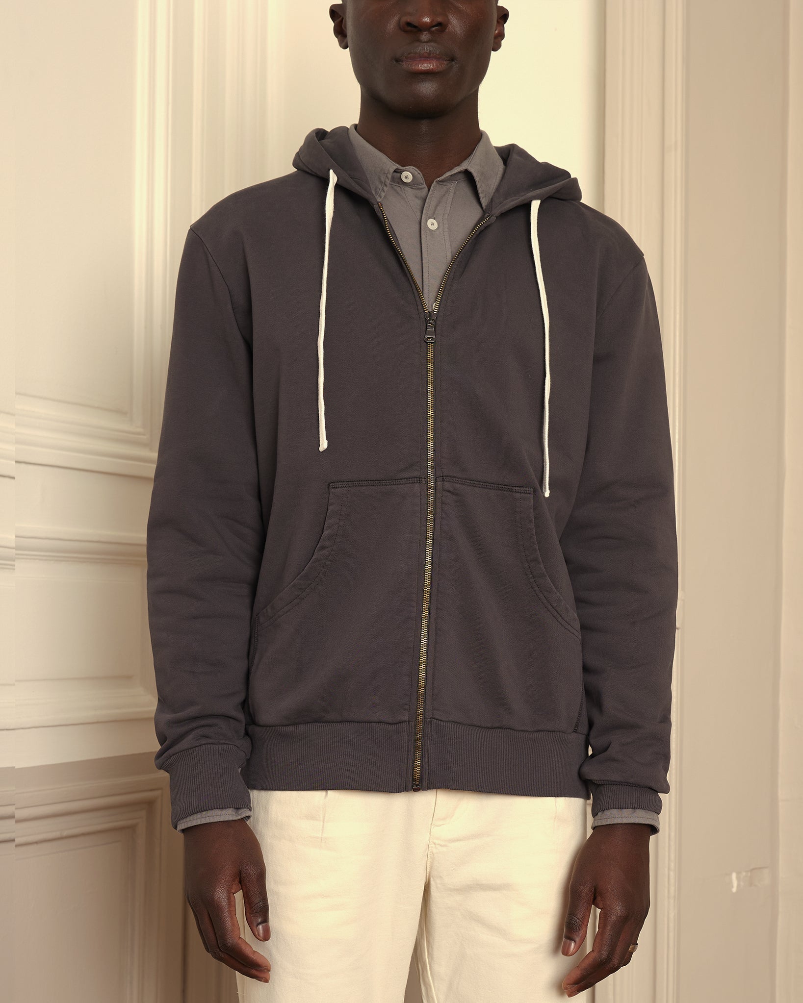 DENZEL Hoodie - Granit